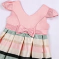 thumbnail image 7 of Otqutp Christmas Dress for Toddler Kids Baby Girls Spring Christmas Print Ruffle Short Sleeve Princess Dress Holiday Maxi Dresses for 1 to 10 Years(Pink,3-4 Years), 7 of 7