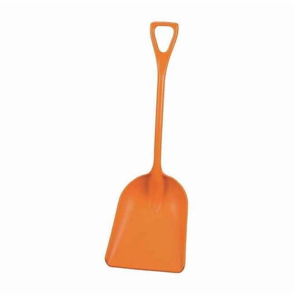 Remco Hygienic Square Point Shovel, Polypropylene Blade, 28 in L, Orange 69827