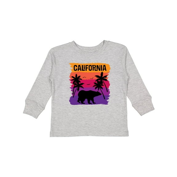 Inktastic California Sunset Vacation Beach Girls Long Sleeve Toddler T-Shirt