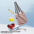 thumbnail image 4 of Bolsa de hombro de tenis, mochila con soporte para raqueta de tenis de nailon de gran capacidad, raqueta de bádminton deportiva impermeable portátil(rosa), 4 of 5