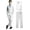 White, variant on Men's Suits 2 Pieces Wedding Suits Vest+Pants Tuxedos Set V-Neck Slim Fit Casual Waistcoat Suit Gray