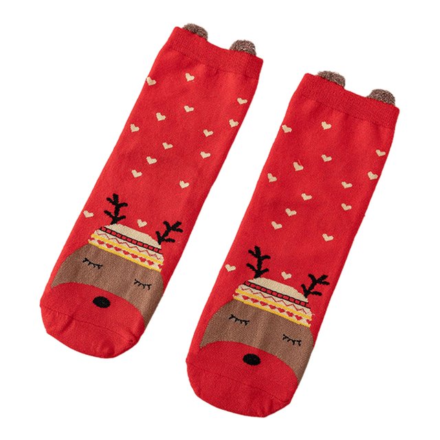 Christmas Socks Womens Crew Socks, Holiday Colorful Socks, Xmas Socks for