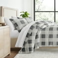 thumbnail image 5 of All Season Ultra Soft Comforter Set Down-Alternative Bedding in Gray Plaid Gingham for Twin/Twin XL Size by Comfort Canopy, 5 of 14