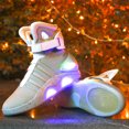 thumbnail image 3 of Mag Back to the Future Light Up Grey Trainers Shoes, All Sizes NEW_Special Gift, 3 of 5
