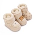 thumbnail image 2 of Newborn Warm Fleece Cute Bear Crawling Prewalk Baby Winter Shoes Booties, 2 of 9