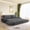 Corduroy + Grey, variant on 73.2"Queen Pull Out Sofa Bed,3-in-1 Convertible Sleeper Sofa,Multi-Functional Velvet Loveseat Bed