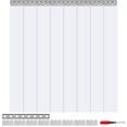 thumbnail image 6 of KFFKFF Strip Curtain PVC Door Curtain 48" x 84" Cooler Freezer Clear Plastic, 6 of 9