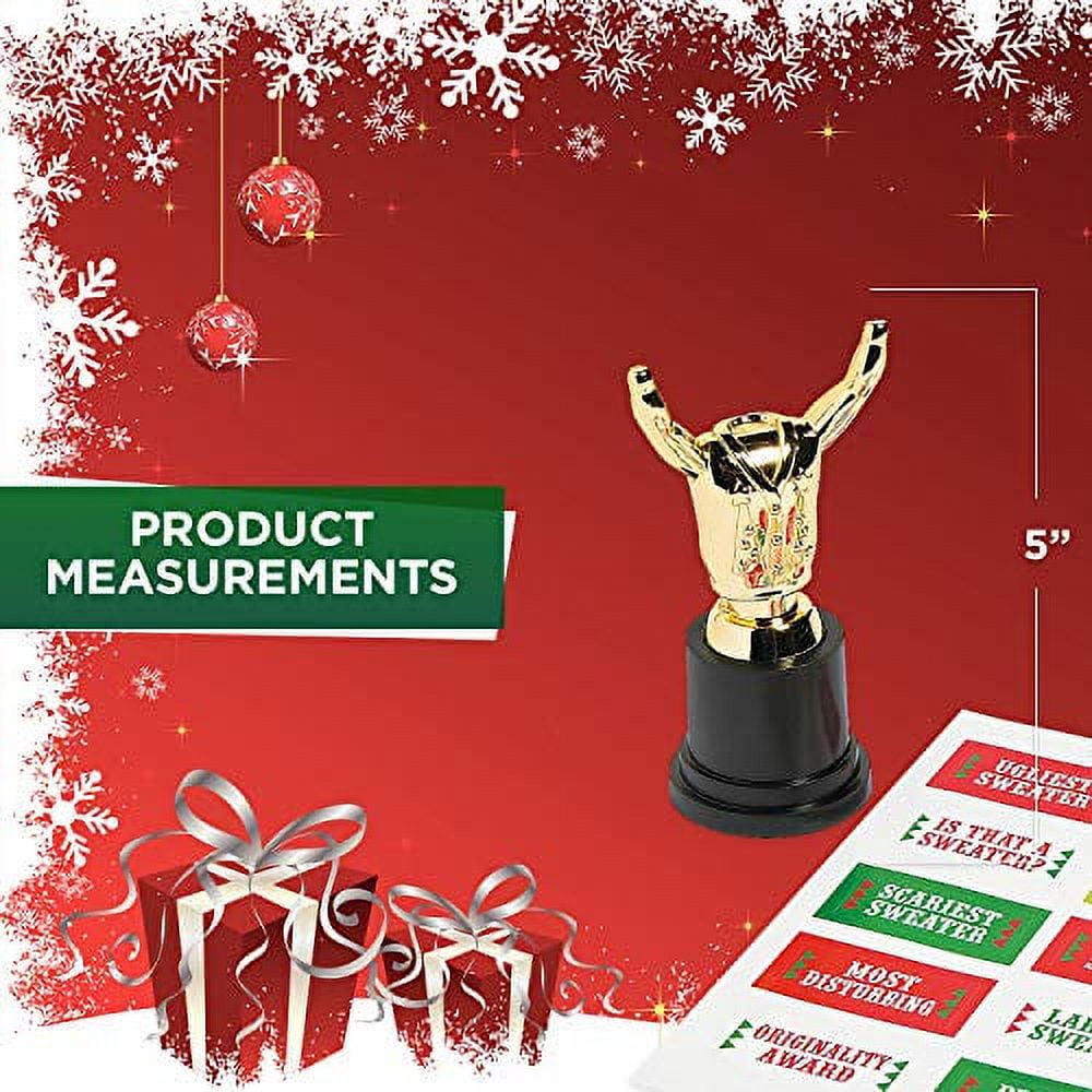 Ugly Sweater Costume Trophy, Stationery, Awards, Christmas, 12 Pieces