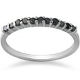 thumbnail image 1 of 1/4ct Treated Black Diamond Ring 10K White Gold, 1 of 2