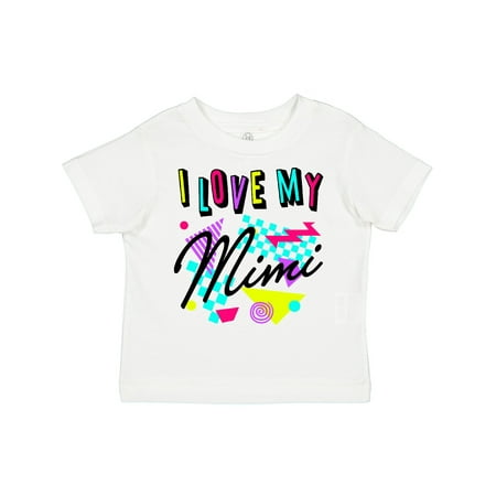 

Inktastic I Love My Mimi- 80s Retro Style Gift Toddler Boy or Toddler Girl T-Shirt