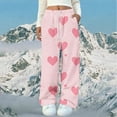 thumbnail image 3 of Miqool Womens Lounge Pants Warm Winter Cozy Soft Fleece Pajama Bottoms Sleepwear, 3 of 4