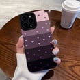 thumbnail image 5 of Love Heart Purple Personalized Stripe Silicone Case for Women Girls Compatible with iPhone Case (iPhone 14 Pro Max), 5 of 6