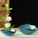thumbnail image 4 of Inteprter Arte floral de estilo chino de cerámica, borde irregular para encanto exótico, decoración ingeniosa, exquisita artesanía oriental Jardín y Patio, 4 of 6