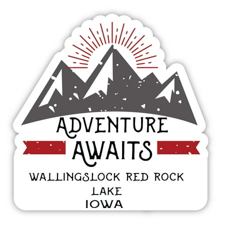 

Wallingslock Red Rock Lake Iowa Souvenir 4-Inch Magnet Adventure Awaits Design