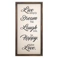 thumbnail image 1 of Home Roots 321213 Rire de Rêve en Direct&44; Heureux et l'Amour Décoration Murale, 1 of 1