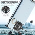 thumbnail image 2 of For Iphone 15 Pro Max Crossbody Ring Wallet Leather Back Cover Phone Case(Blue),iPhone 16 Plus, 2 of 7