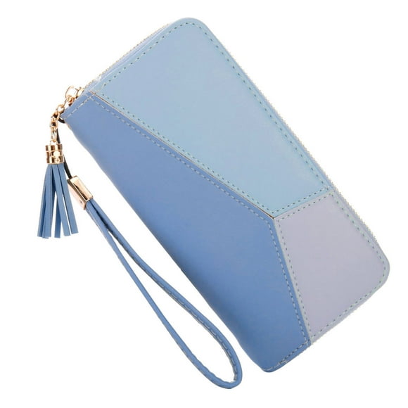 Large Capacity Wallet for Women Credit Card Holder PU Leather Wallet with Zipper
