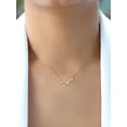 thumbnail image 2 of Personalized Constellation Necklace with Cubic Zirconia with 18-inch Link chain in Sterling Silver or 14K Gold Plated Sterling Silver, 2 of 3