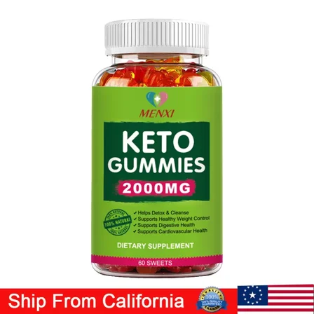 MENXI Keto BHB Diet Gummies Fat Burner ACV Weight Loss Appetite Suppressant 60 Gummies