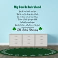 thumbnail image 3 of QUOTES - My Soul Is In Ireland Old Irish Blessing Lettering Art Inspirational Good-Luck Wish Quotes Decoration Shamrock Leaves Design Vinyl Home Wall Decal Sticker 20" x 18", 3 of 5
