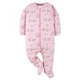thumbnail image 2 of Pijama con pies para dormir y jugar Gerber Baby Girl, paquete de 4, 2 of 7