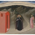 thumbnail image 2 of Master of the Osservanza 16x15 Black Ornate Wood Framed Double Matted Museum Art Print Titled - The Temptation of Saint Anthony&nbsp;Abbot (ca.&nbsp;1435-40), 2 of 5