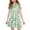 Light Green, variant on yuCgh Girls Easter Party Dress, Short Sleeve Summer Dress with Pocket & Floral Print, Lightweight Casual Easter Dress for Children,Blue 110