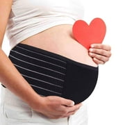 Pregnancy Maternity Belt Pregnancy Support Belt Bump Band Abdominal Brace Belt Breathable / Adjustable (Black)