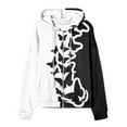thumbnail image 4 of Plus Size Hooded Sweatshirt for Women Long Sleeve Printing Outerwear Casual Zipper Coat with Pockets, 4 of 7