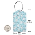 thumbnail image 2 of Rocae Cute Rabbit for Leather Luggage Baggage Tags ID Label Privacy Cover ID Label with Stainless Steel Loop and Address Card, 2 of 5