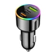 thumbnail image 2 of Weloille Multi Port Fast Car Charger 1 Piece, Universal Socket Adapter Converter, High Speed Charging Power Adapter, Overheat Protection Charging Connector, For Car Truck SUV Mobile Devices, 2 of 6