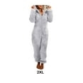 thumbnail image 3 of mmirethe Warm Solid Color Jumpsuit Cute And Machine Washable Breathable Polyester Soft Cozy Versatile Comfort grey XXL, 3 of 6