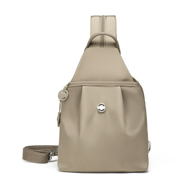 Guardurnaity Mochila multibolsillos para mujer, bolso para mujer, mochila de color sólido Stay – Mochila informal para mujer, ideal para Mochilas Caqui