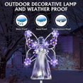 thumbnail image 4 of Lámpara solar con forma de ángel para decoración de jardín, LED, para exteriores, impermeable, para patio, camino, lámpara conmemorativa navideña, color rosa, 4 of 5