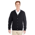 thumbnail image 1 of Harriton M425 Men's Pilbloc V-Neck Button Cardigan Sweater - Black - 3XL, 1 of 2