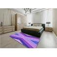 thumbnail image 5 of Ahgly Company Machine Washable Indoor Square Transitional Purple Plum Purple Area Rugs, 7' Square, 5 of 7