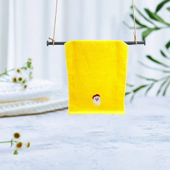 Chmadoxn Gadgets de Cuisine, Accessoires de Cuisine, Ustensiles de Cuisine, Outil de Cuisine Serviette Cadeau de Noël en Gros Coton Peluche Père Noël Publicité de Vacances Serviette à Main Broderie Serviettes à Main