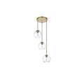 thumbnail image 4 of Living District Baxter 18 Inch Flush Mount Clear Shade in Satin Gold, 4 of 10