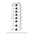 thumbnail image 4 of Pemberly Row 8-Tier Vertical Freestanding Shoe Tower in Espresso/Black, 4 of 6