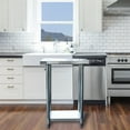thumbnail image 2 of Stainless Steel Work Station with 24 inch Workbench Table and 24 inch Utility Shelf, 2 of 3