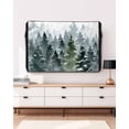 thumbnail image 3 of Outdoor TV Cover 60 to 65 Inch Weatherproof, Green Christmas Tree Waterproof TV Screen Protector for Outside Decor with Zipper and Pocket 58"L x 37"H , Winter Retro Silver Snowflake, 3 of 7
