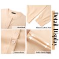 thumbnail image 6 of Fantaslook Crew Neck Knit Cardigan Sweaters for Women Button Front Sweater Tops Business Casual Fall Outfits, 6 of 10
