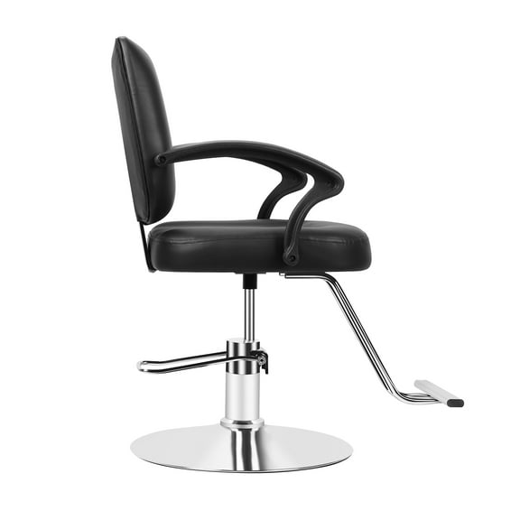 Oiur Hair Salon Chair,Barber Chair,Max Load Weight 330 Lbs,Stylist Chair with Heavy Duty Hydraulic Pump,360 Degrees Rolling Swivel Hair Salon Chair,Black