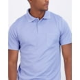thumbnail image 3 of Real Essentials 3 Pack: Mens Short Sleeve Dry-Fit Collared Polo Shirt With Pocket - Active Casual (Available Big & Tall), 3 of 6