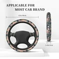 thumbnail image 5 of Fotbe Vintage Floral Steering Wheel Cover Universal 15 in Car Accessories for Men Women,Steering Wheel Protector Comfortable Protective Case for SUV Sedan Decor, 5 of 8