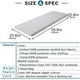 EMOOR Foldable Hybrid Futon Mattress, HighResilience Urethane Foam