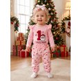 thumbnail image 6 of Loicainy Infant Baby Girl Christmas Outfit 3 6 12 18 Months Long Sleeve Embroidery Romper Pants Headband Clothes Set, 6 of 9