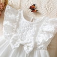 thumbnail image 6 of ATOGUTA Girls Dresses Ruffle Tulle Tutu Dresses Cute Summer Party Princess Sundress Size 9M-3T. White, 6 of 6