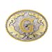 thumbnail image 3 of Western Belt Buckle Initial Letters ABCDEFG to Y-Cowboy Rodeo Gold Large Belt Buckle for Men and Women (G), 3 of 10