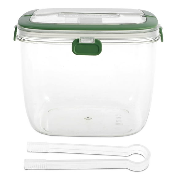 Lzvxtym Ice Bucket with Lid and Tong, Sealed Ice Bucket Container with Handle 5L Ice Cube Bucket Multifunctional Ice Storage Bin for Cocktail Freezer Bar